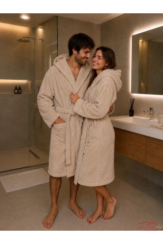 Універсальний махровий халат з капюшоном COSY 925H2
